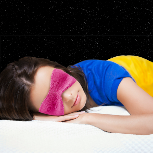 3-in-1 Sleep Mask, Pink.