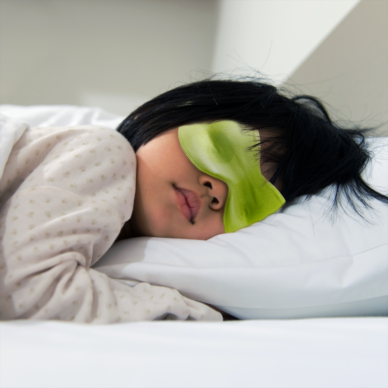 3-in-1 Sleep Mask, Green.