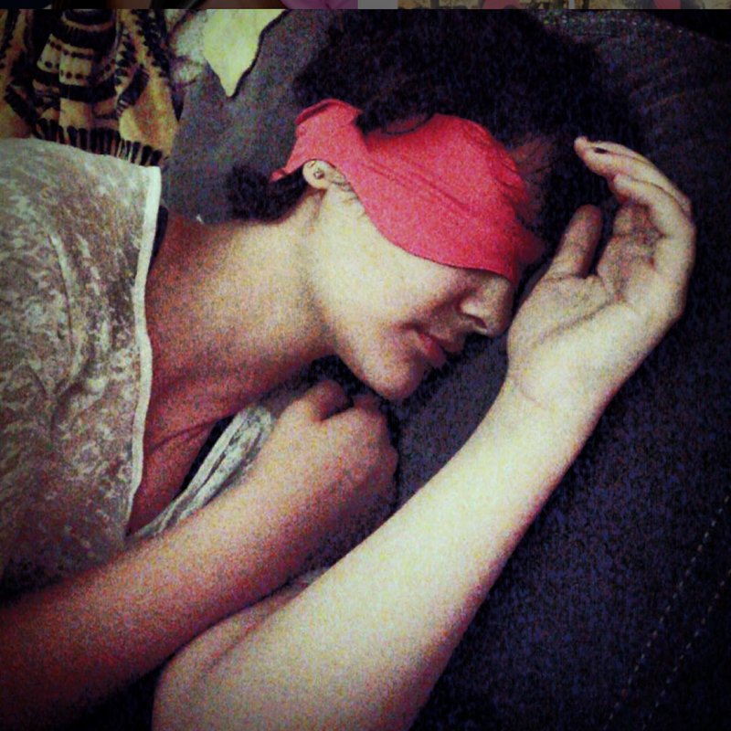 3-in-1 Sleep Mask, Red.